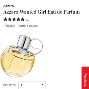 Azzaro wanted girl perfume. 50% full.